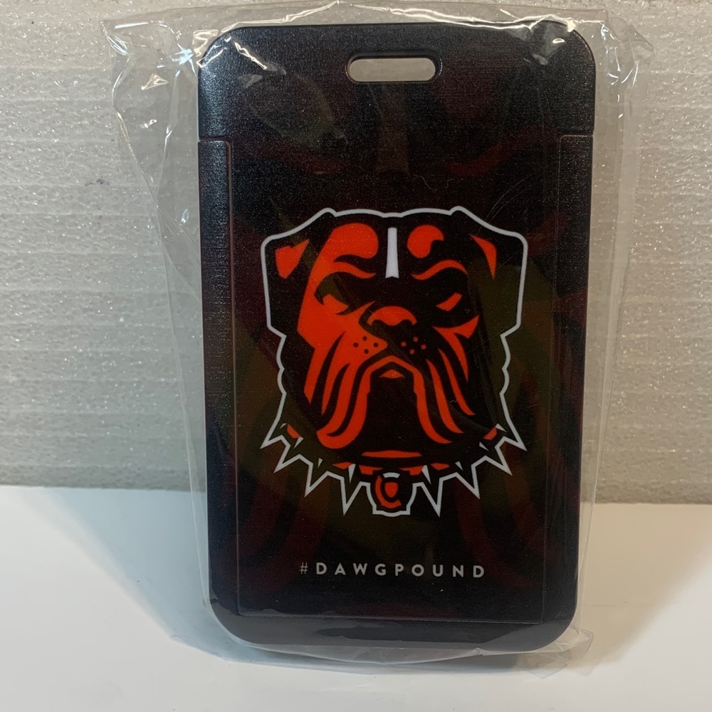 NFL Black and Orange Bulldog ID  Holder/Landyard